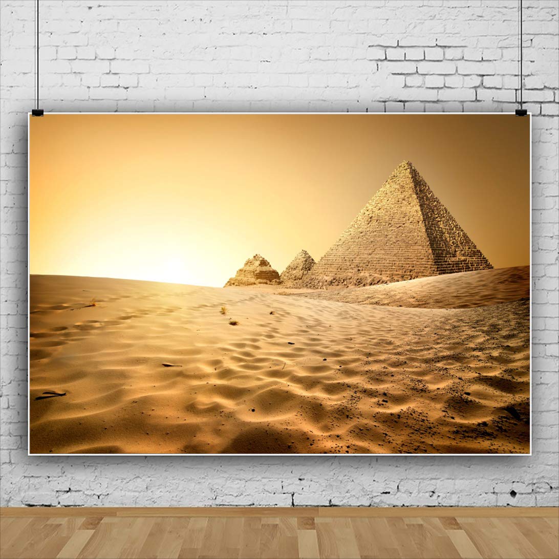 Amazon | LFEEY 5x3フィート エジプトのピラミッドの背景 エジプト古代